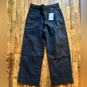 ✨NWT✨ EVERLANE The Organic Wide-Leg Pant Black Size 12